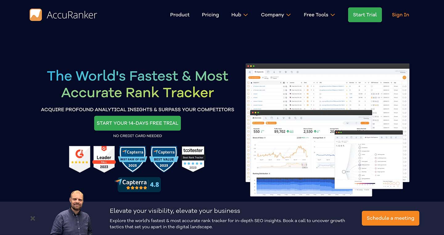 AccuRanker SEO 排名工具