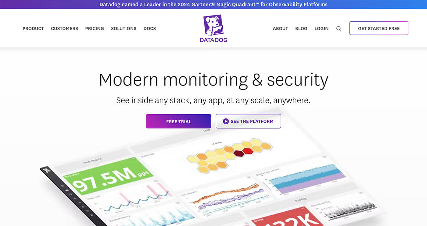 Datadog 官网封面图