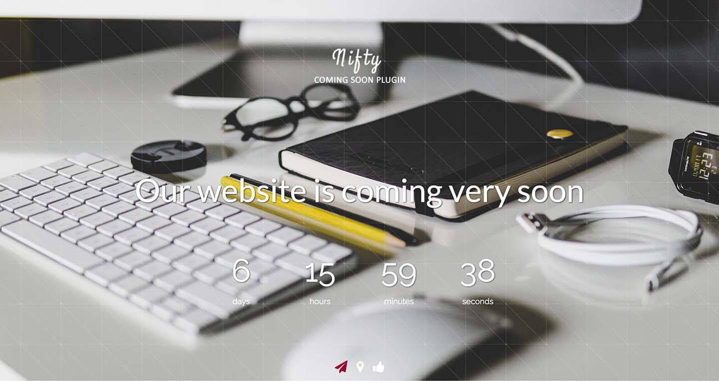 Nifty Coming Soon 插件展示效果