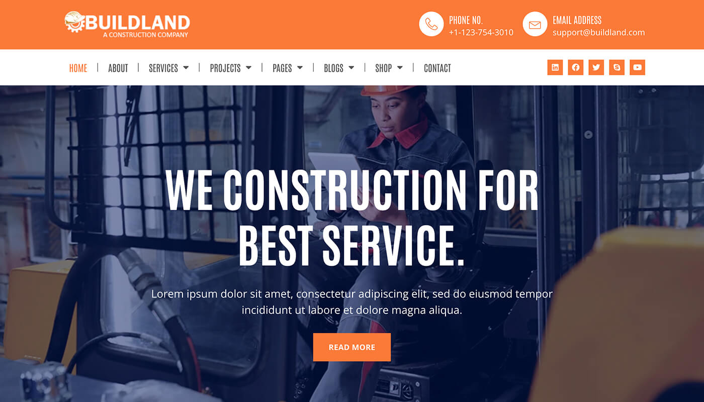 buildland外贸主题