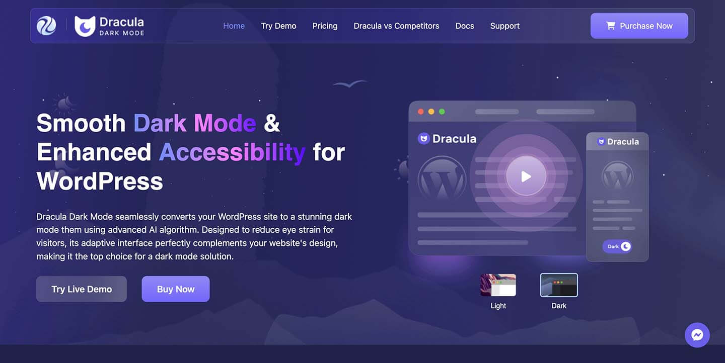 Dracula Dark Mode 插件
