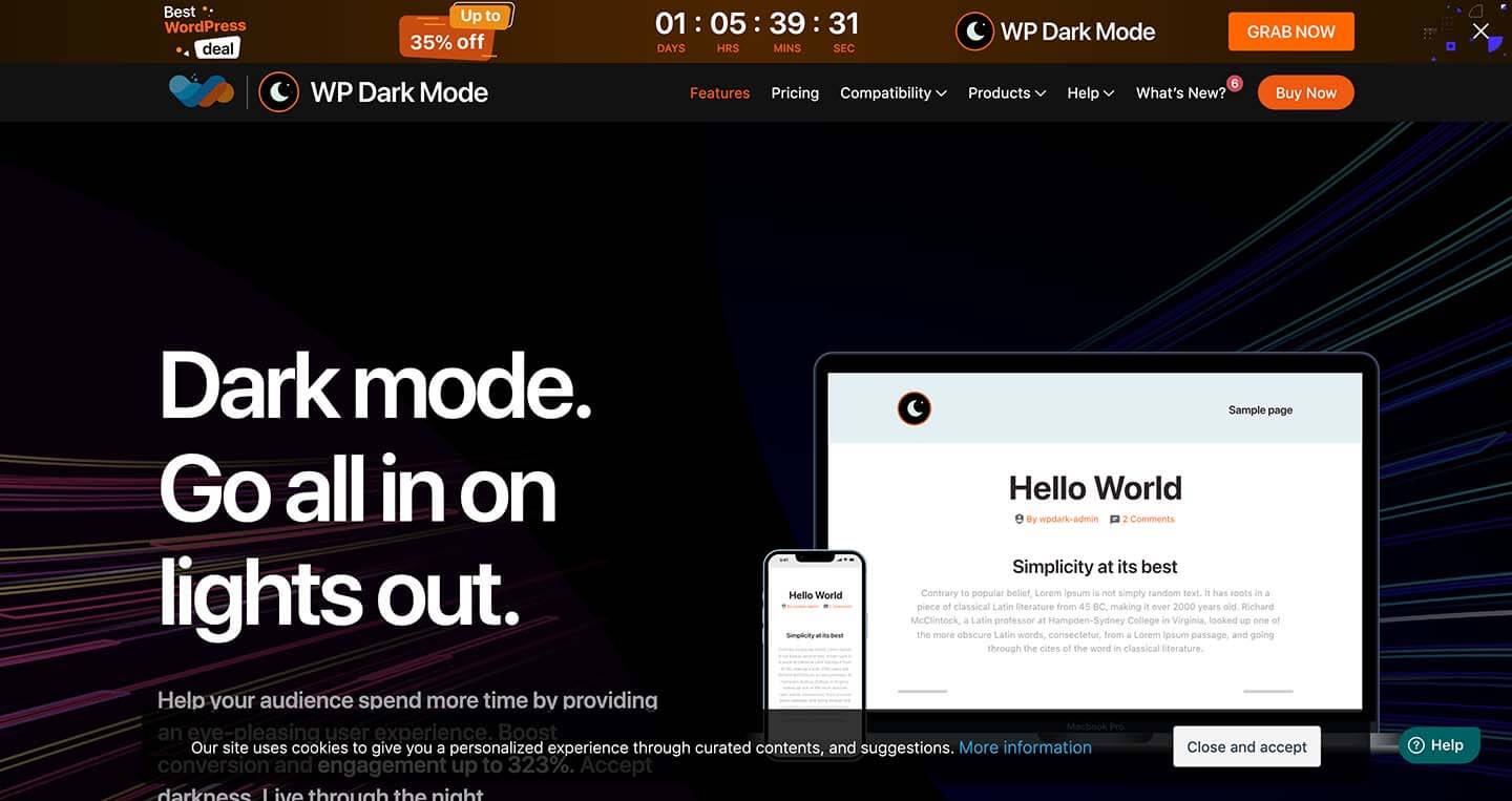 WP Dark Mode 插件