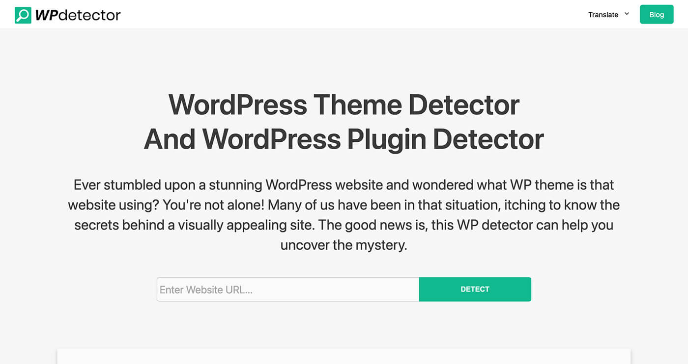 WPDetector​ 网站查询