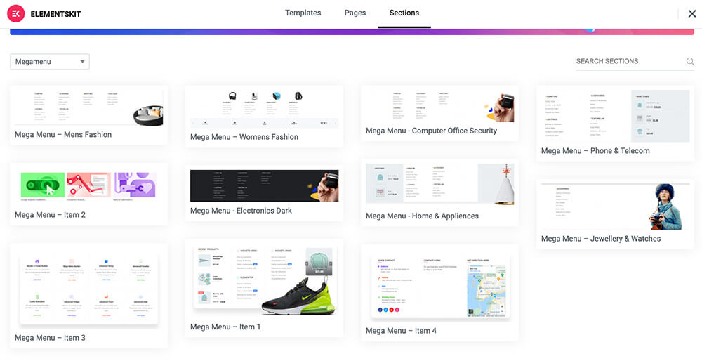 WordPress Mega菜单插件