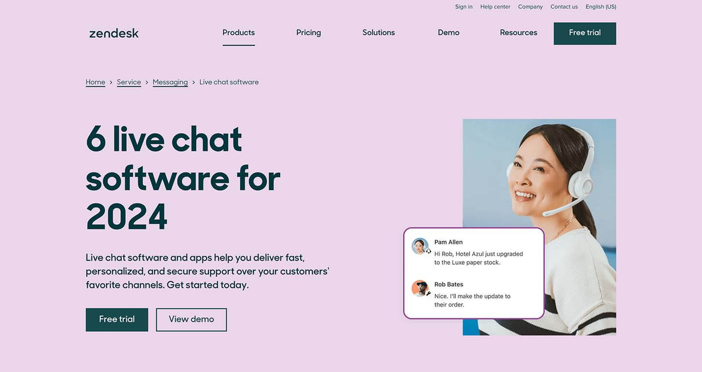 Zendesk 在线聊天插件