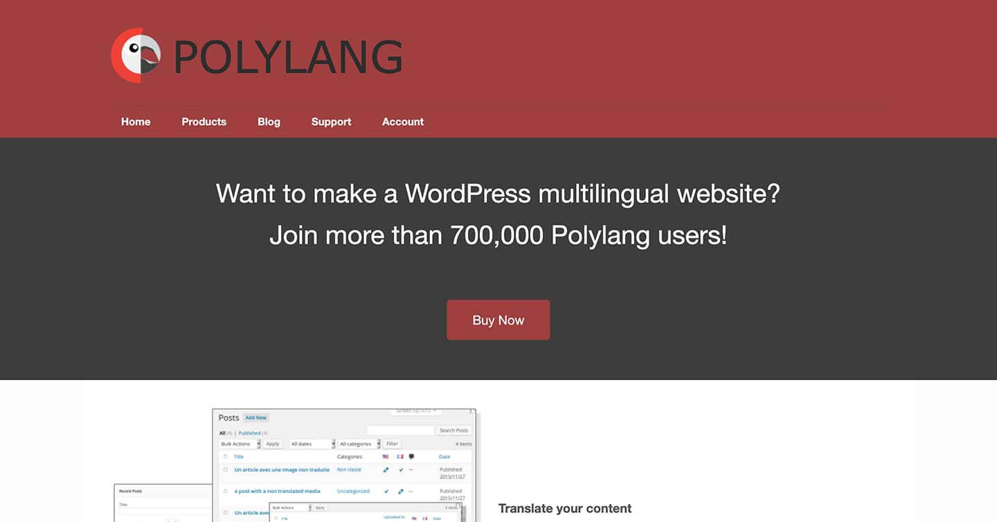 WordPress 多语言翻译插件 - Polylang