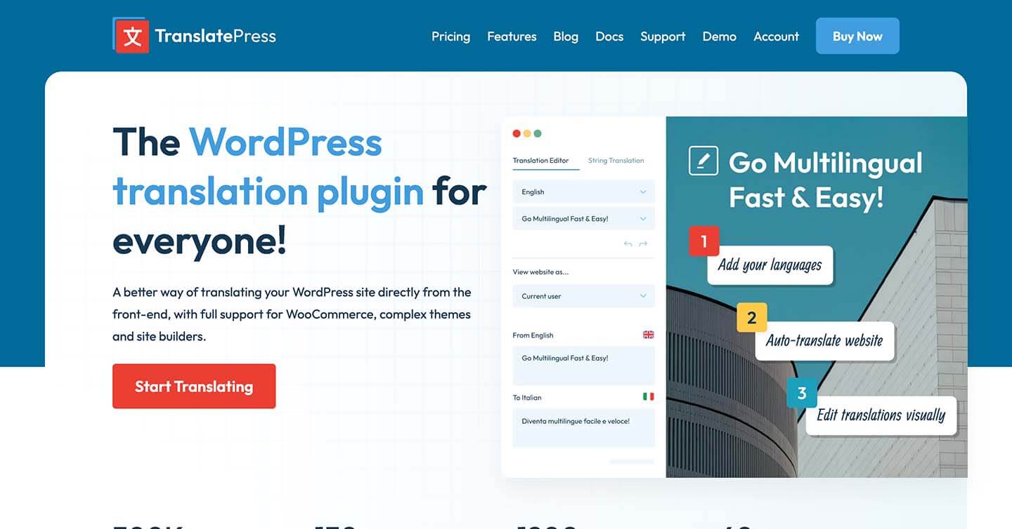 WordPress 自动翻译网站插件 - TranslatePress