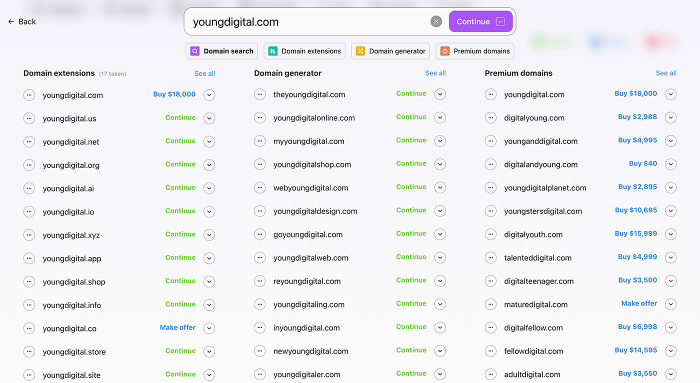 instantdomainsearch 在线域名生成器